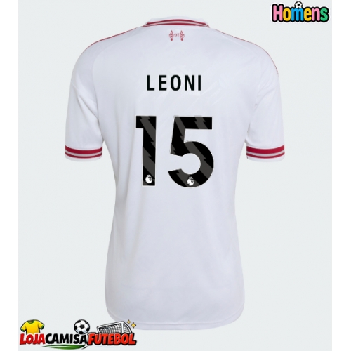 Camisa de Futebol Liverpool Giovanni Leoni #15 Equipamento Secundário 2026-27 Manga Curta